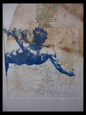 Leentje Linders - Ets en reliefdruk, Apollo thirteen I kopen? Bied vanaf 40!