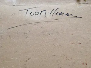 Toon Hermans - Bijzonder! in 1968 geschilderd olieverf "Limburgs landschap" - gesigneerd kopen? Bied vanaf 340!