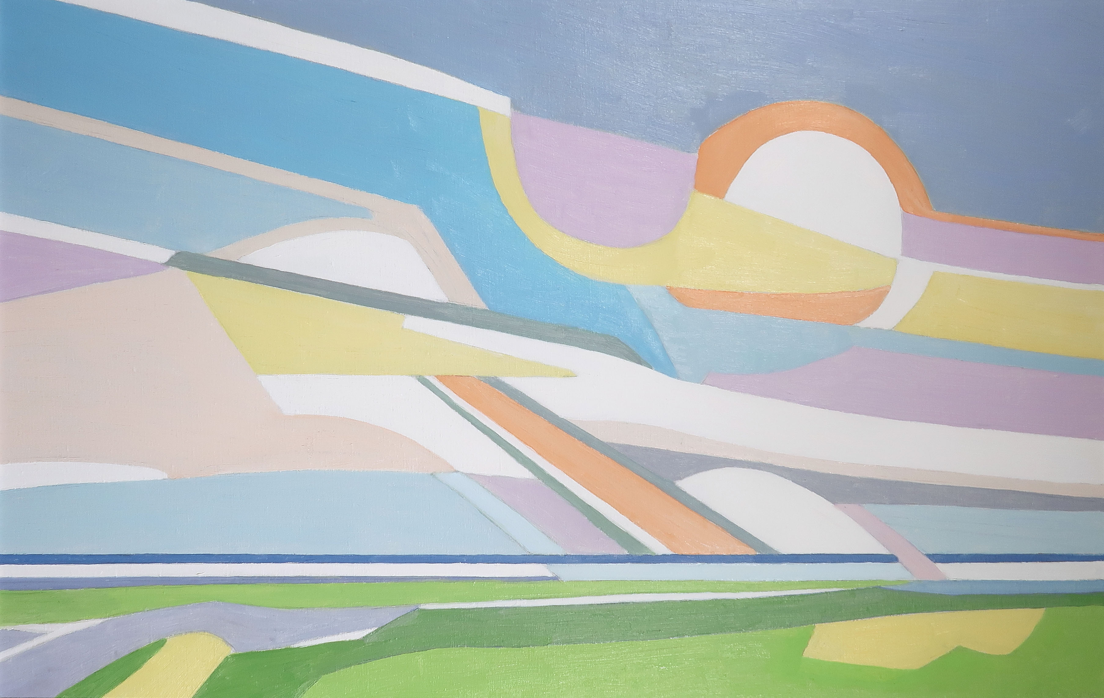 Paul Overhaus - Olieverf op doek, Laat licht - Ingelijst kopen? Bied vanaf 110!