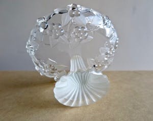 Walther glas - Set Kristalglazen schaaltjes - floraal design in reliëf en gepatineerd kopen? Bied vanaf 1!