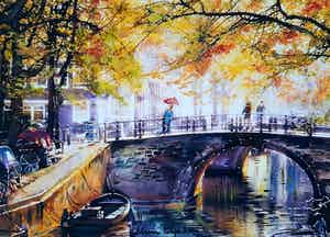 Elena Polyakova - Een brug in Amsterdam verkocht voor € 65!