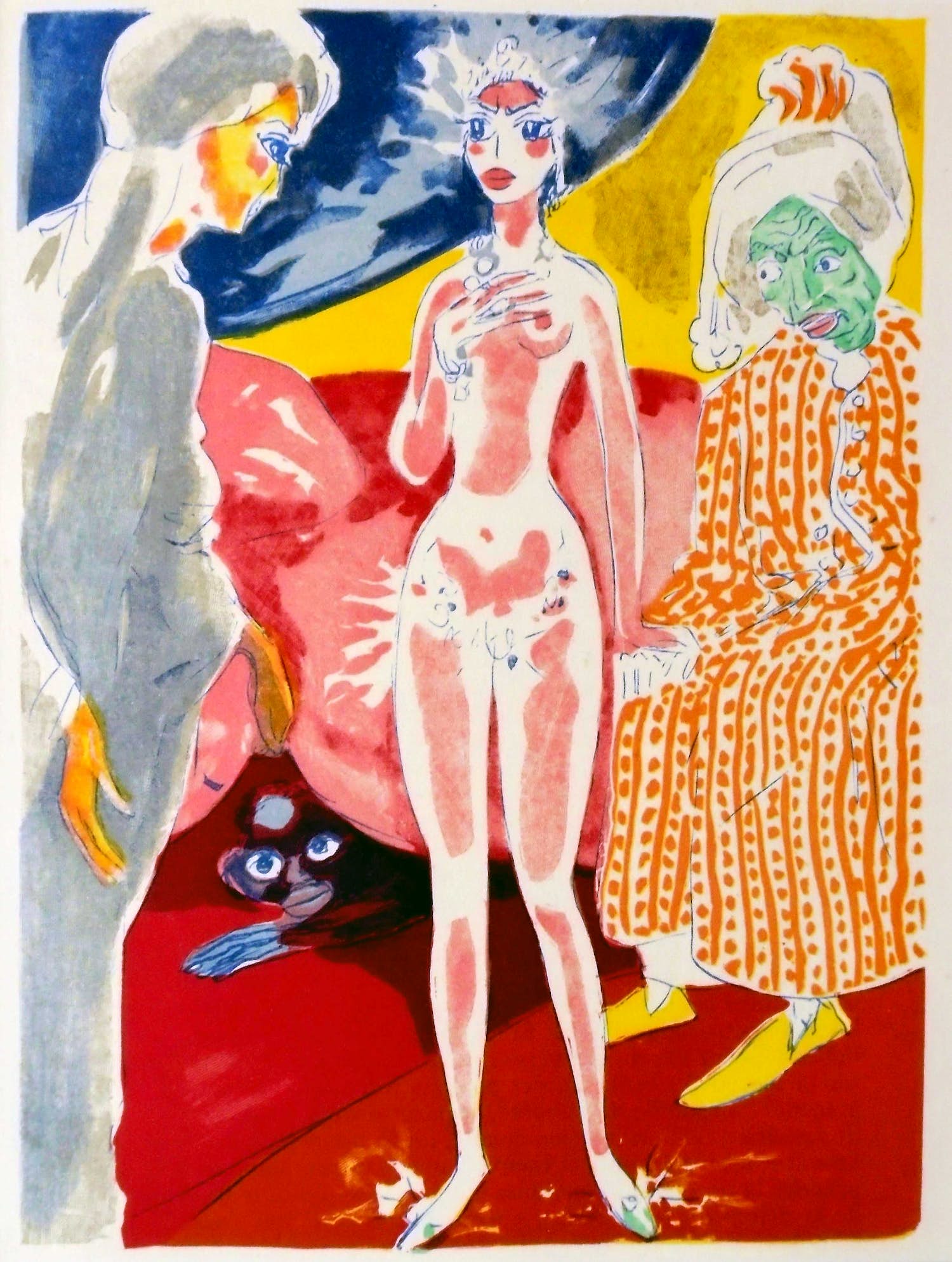 Kees van Dongen - Houtgravure " Le nègre sous le lit " uit 1001 nacht - 1955 kopen? Bied vanaf 45!