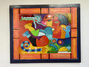 Clemens Briels - Handbewerkte zeefdruk Nr. 4 - Un jardiro secreto - op paneel kopen? Bied vanaf 300!