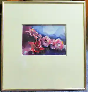 Fon Klement - Les Roses. aquarel verkocht voor € 395!