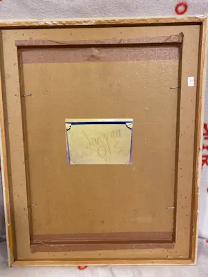 Jan van Dis - Fantastisch-realistische scène zittend naakt kopen? Bied vanaf 299!