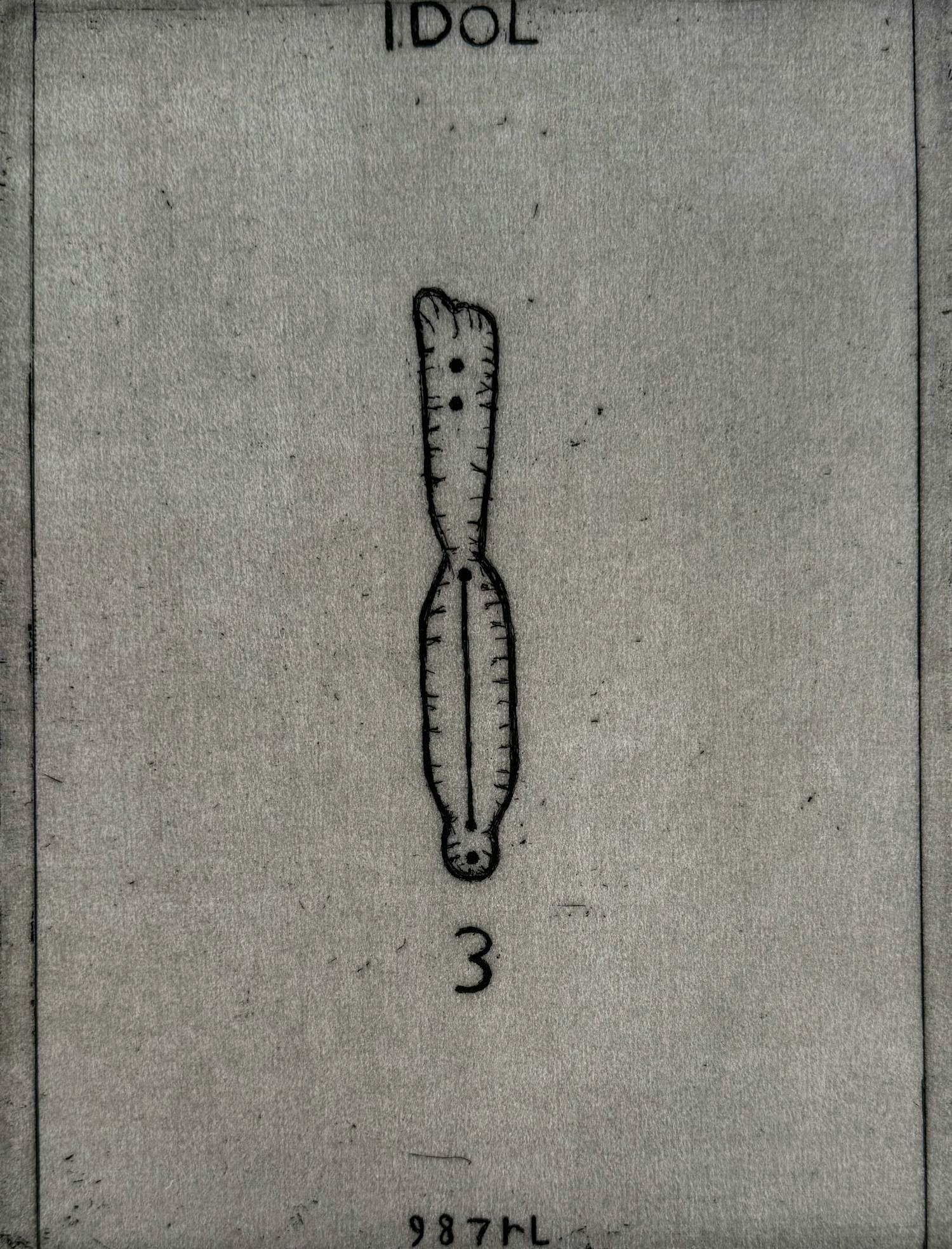 Reinier Lucassen - Handgesigneerde ets | 'Idol 3' | 1988 kopen? Bied vanaf 120!