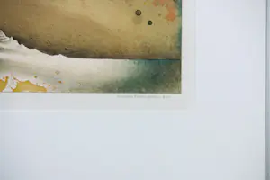 Jurjen Ravenhorst - Litho op papier, Maan en Berg - Ingelijst kopen? Bied vanaf 35!