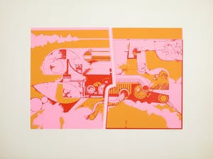 Dane Beerling - Zeefdruk, Er hangt een wolk... kopen? Bied vanaf 1!