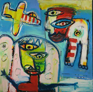 Henk Vierveijzer - Olieverf op doek, Niet vliegen- Ingelijst kopen? Bied vanaf 400!