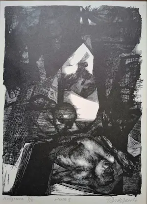 Jan Smitz - Emotie II (gravure originale) kopen? Bied vanaf 37!