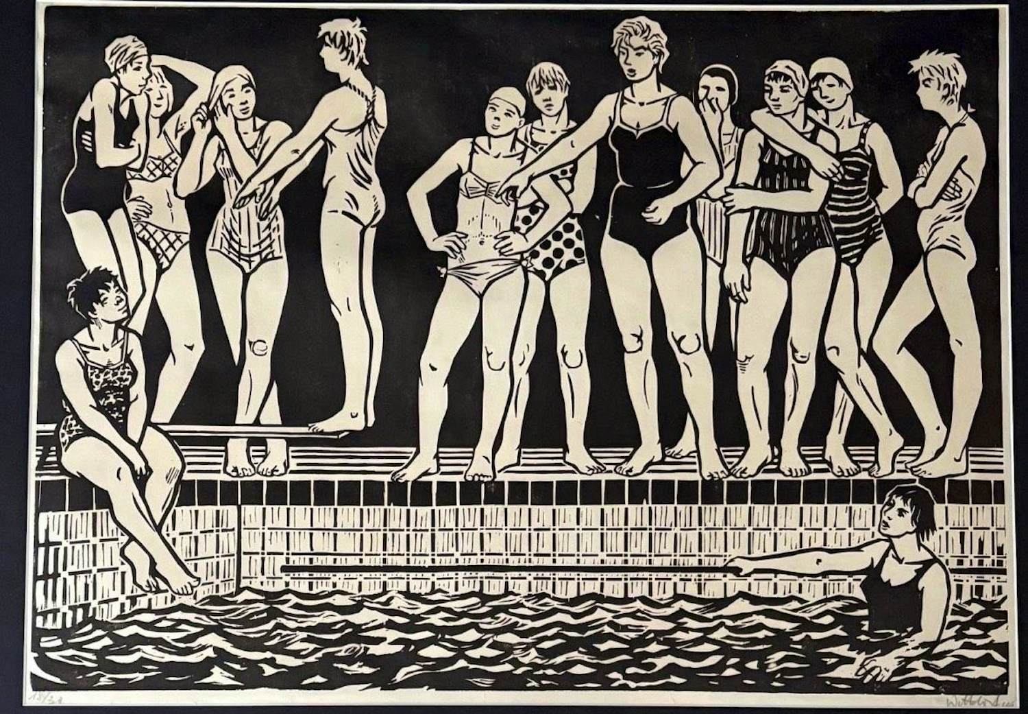 Buy Jürgen Wittdorf - Trainingsgespräch der Schwimmerinnen? Bid from 10000!