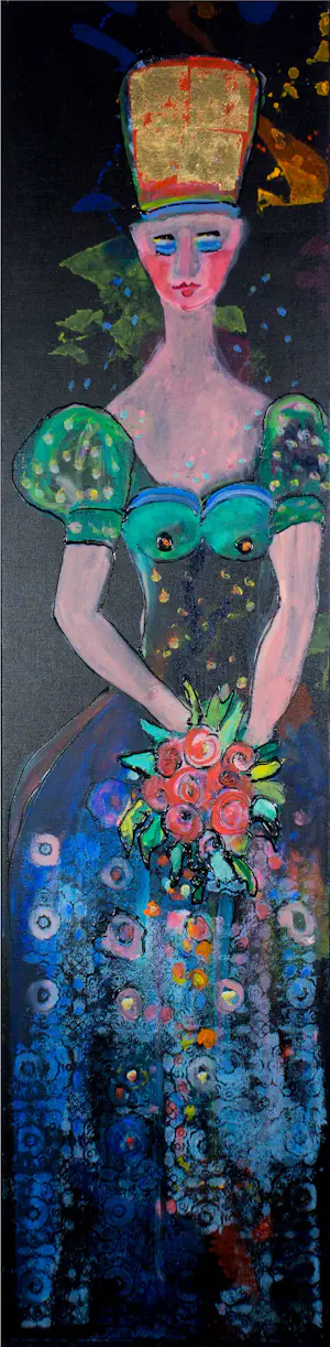 Maya Wildevuur - Acryl op doek, Dame (Zeer groot) kaufen? Bieten Sie von 250!