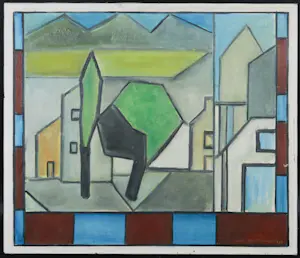 Anton Bolleurs - Olieverf op doek, Venster - Ingelijst kopen? Bied vanaf 35!