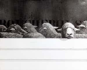 Rene Polak - Boucherie, aquatint ets (zeer kleine oplage) verkocht voor € 50!