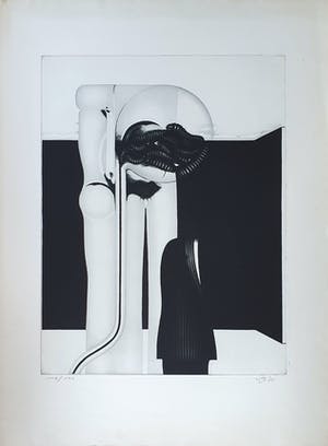 Gerd van Dulmen - Zonder titel - ets - 1971 kopen? Bied vanaf 45!