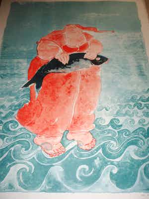Ada Breedveld - Litho, Titel, Sea Woman verkocht voor € 50!