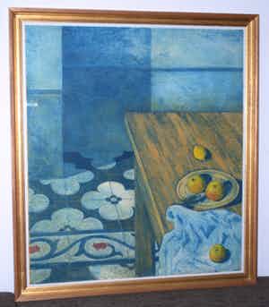 Elmar Gille - 2x: zeer grote kleurets & litho Val de Roussillon verkocht voor € 160!