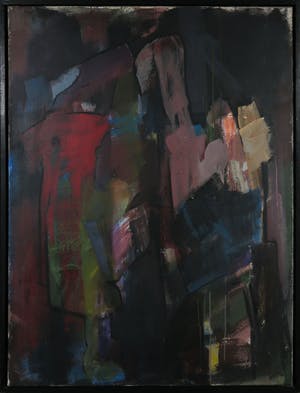Henk van Doorn - Olieverf op doek, Abstracte compositie - Ingelijst (Groot) kopen? Bied vanaf 100!
