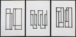 Siep van den Berg - Lot van drie abstracte composities kopen? Bied vanaf 1!