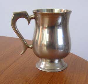 Verzilverde Bierkroes van Zilverstad Schoonhoven verkocht voor € 1!