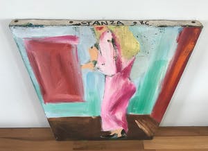 Janusz Haka - Schilderij - 'Stanza' - Gesigneerd - 1986 - origineel werk kopen? Bied vanaf 65!