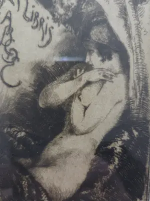Victor Mignot - Naakt. Portret vrouw. Ex Libris. kopen? Bied vanaf 139!