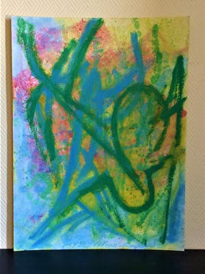 Marie-Christine Meersschaert - 2 grote kleurrijke composities kopen? Bied vanaf 39!