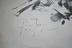 Germ de Jong - Molen te Nes, Ameland - litho uit 1952 kopen? Bied vanaf 65!