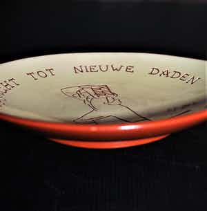 Dries Vermeulen - keramisch bord voor "De Centrale" 1954 verkocht voor € 1!