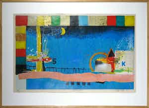 Theo Koster - Zeefdruk, Nightfall - Ingelijst (Groot) verkocht voor € 60!