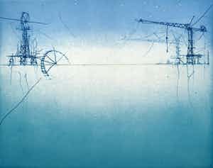 Ronald Tolman - kleurenets | 'Horizon, machine| 2004 verkocht voor € 135!