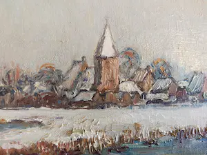 AcheterReijer Murman - Gezicht op Geldermalsen (sneeuwlandschap)? Enchérissez de 60!