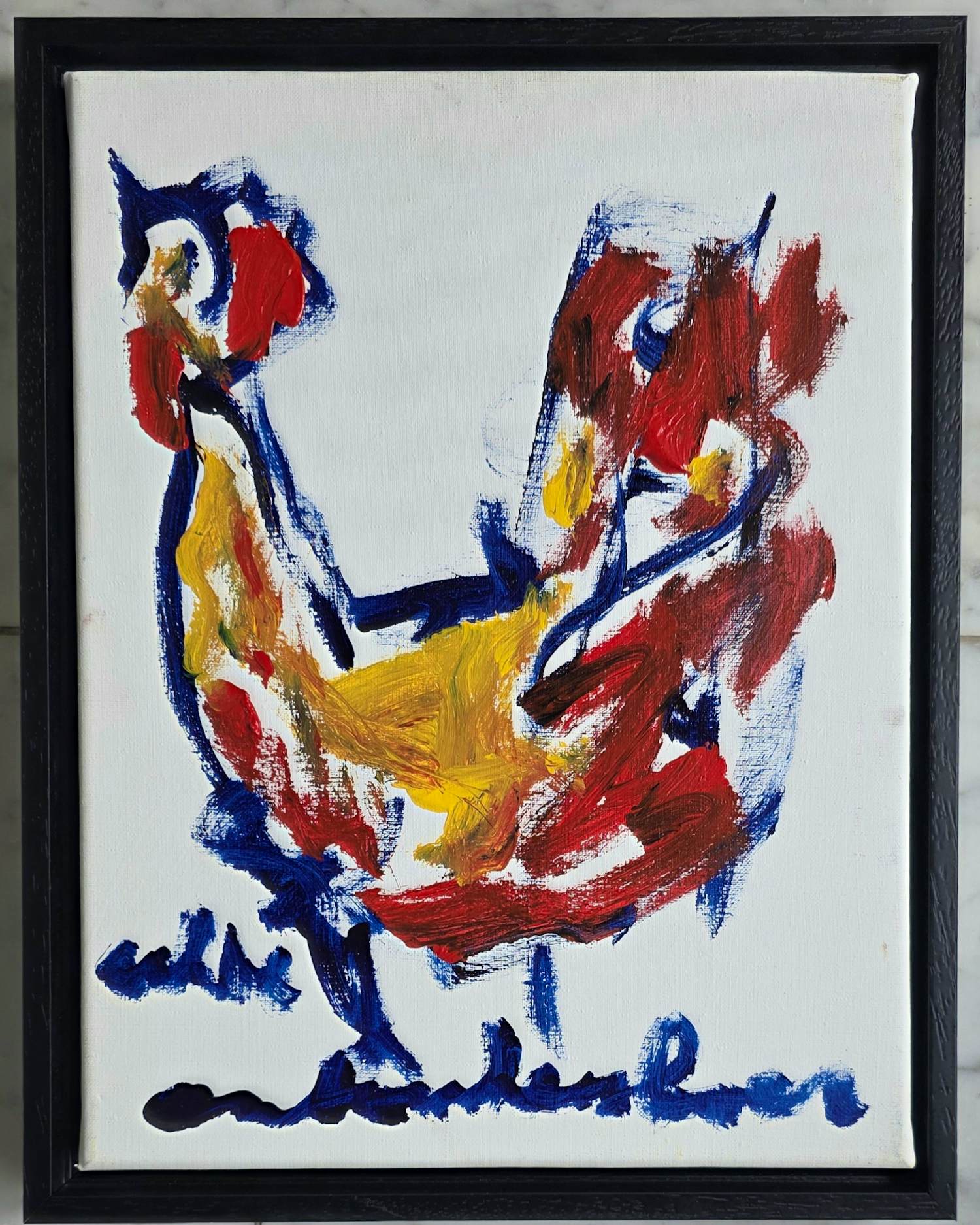 Anton Heyboer - Kip in kleur verkocht voor € 375!