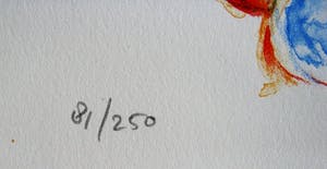 Paul de Lussanet - litho: naakt met vleugeltjes kopen? Bied vanaf 69!