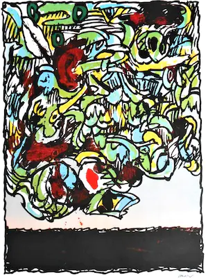 Pierre Alechinsky - Complete Set van 5 Kleurenoffset-litho,s uit de Flying Object Serie kopen? Bied vanaf 1!