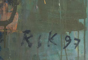 Rik van Iersel - Olieverf op doek, Zonder titel - Ingelijst (Groot) kopen? Bied vanaf 1000!