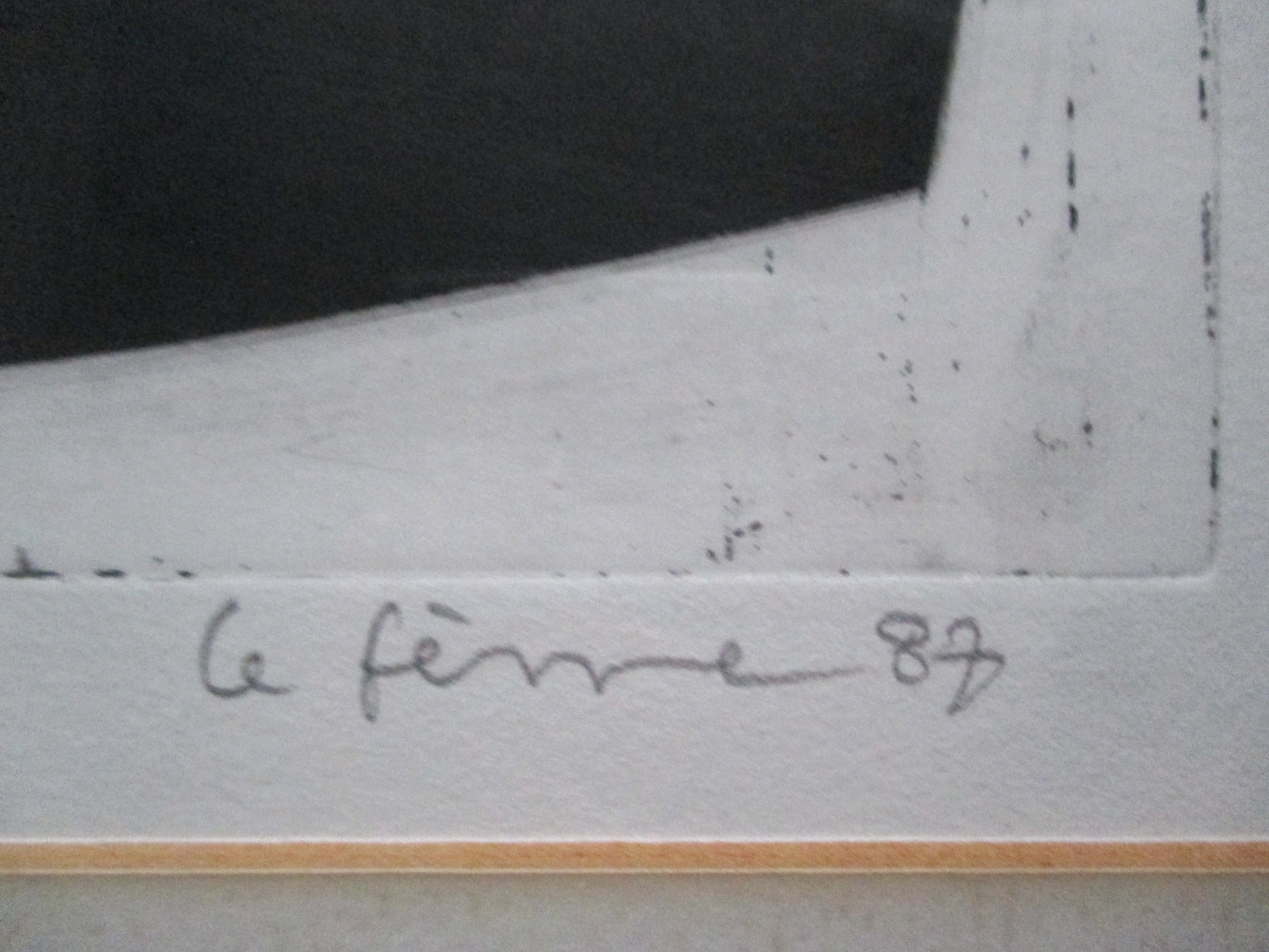 Charlotte le Fevre - Ingelijste ets kopen? Bied vanaf 45!