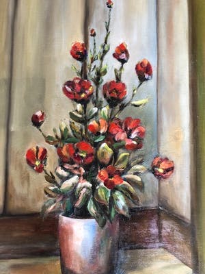 Niet of onleesbaar gesigneerd - Prachtig bloemstilleven in mooie lijst. kopen? Bied vanaf 10!