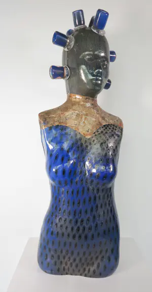 Richard Price - Sculptuur van glas, Blue Lady (Groot!) kopen? Bied vanaf 2000!