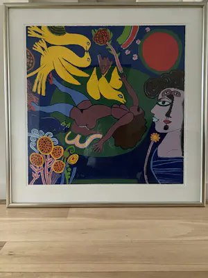 Corneille - Gesigneerde zeefdruk La femme a la fleur kopen? Bied vanaf 800!