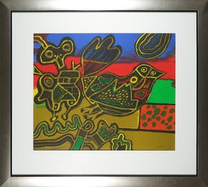 Corneille - Litho, Terres d'Afrique - Ingelijst kopen? Bied vanaf 250!