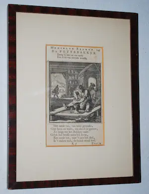 Jan Luyken - 3 ingelijste antieke kopergravures + boekwerk kopen? Bied vanaf 45!