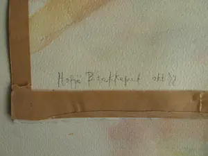 Ria Houwen - 4 Akwarellen , Expositie Curaçao 1980 + documentatie kopen? Bied vanaf 1!