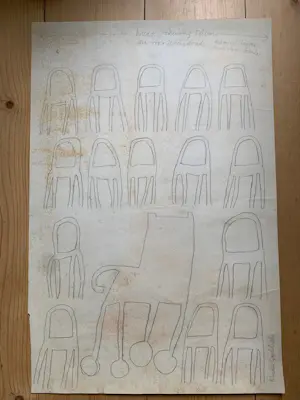 Klaas Gubbels - schetsontwerpen theateraffiche kopen? Bied vanaf 50!