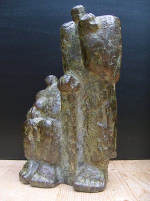 Brons (Onbekend) - Zeer bijzonder zwaar bronzen beeld. kopen? Bied vanaf 750!