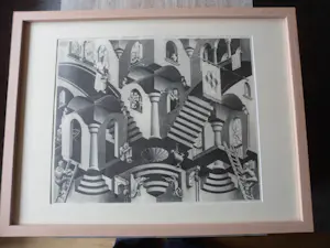 M.C. Escher - Litho, Convex en Concaaf kopen? Bied vanaf 70!