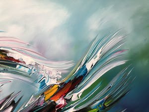 Gena - Abstract Blue kopen? Bied vanaf 300!