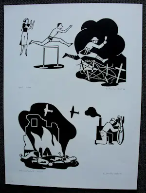 Gerd Arntz - Houtsnede: Präzisionsarbeit - 1976 kopen? Bied vanaf 250!