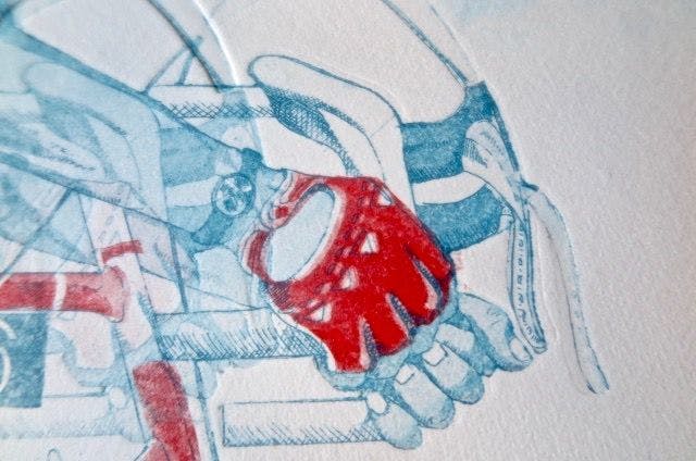 Leentje Linders - Henk Lubberding, TI-Raleigh Rennersploeg - Ets: : "He gave a jump" kopen? Bied vanaf 19!