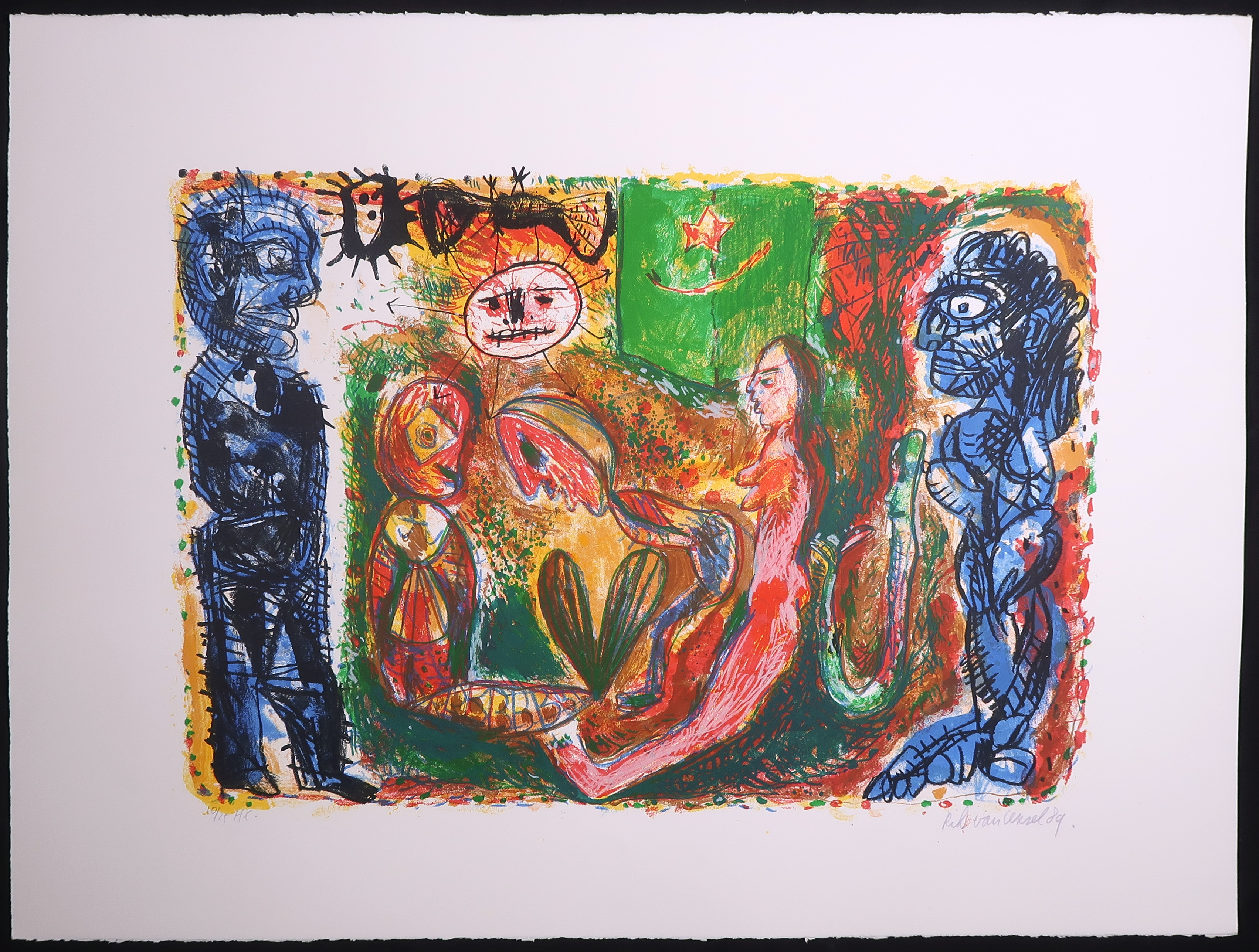 Rik van Iersel - Zeefdruk, Zonder titel kopen? Bied vanaf 1!